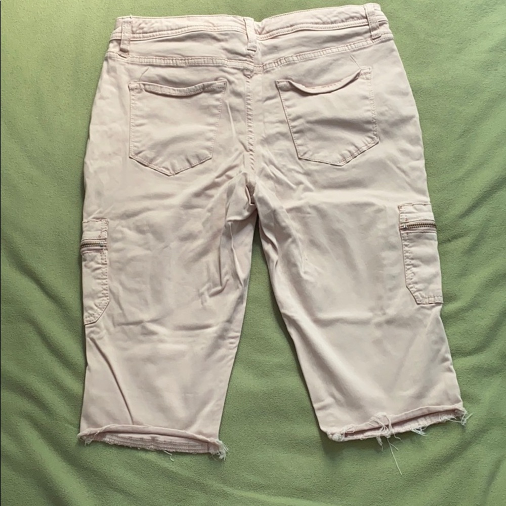 Blush Pink Cargo Shorts - Picture 2 of 2